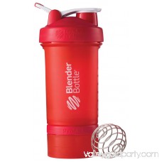 BlenderBottle 22oz ProStak Shaker with 2 Jars, a Wire Whisk BlenderBall and Carrying Loop Red 567270552
